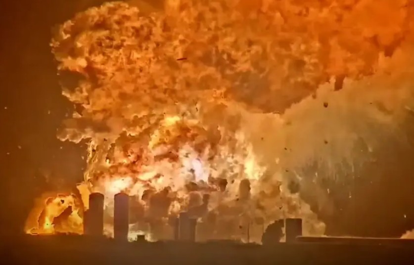 SpaceX Starship explosion test site